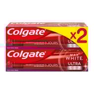 Colgate max white dentifrice nettoyant en profondeur 2x75ml