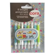 Cora bougies bobèche avec pic garçon
