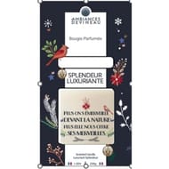Devineau bougie 2 mèches parfum splendeur luxuriante contenant ovale sérigraphié