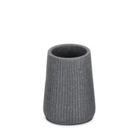 Gobelet polyresine striee gris ciment