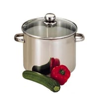 Traiteur 28cm inox + couvercle en verre