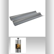 Moule perforé 2 baguettes en acier antiadhésif