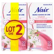 Nair kit caresse bandes de cire visage 2x20