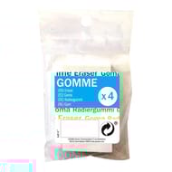 4 gommes plastique