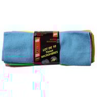 Theo lot de 10 chiffons microfibre 35x35cm