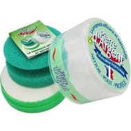Lisere vert pierre d'argent naturelle avec éponge 200 g