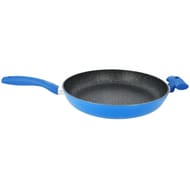 Durandal poêle 32 cm effet pierre coloris bleu