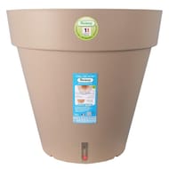 Riviera loft rond 25cm taupe avec réserve d'eau