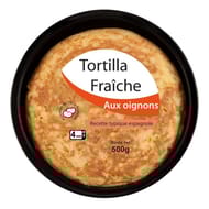 Tortilla fraiche oignons 500gr
