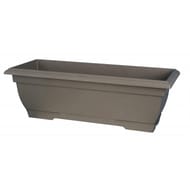 Riviera jardinière tradition 50 cm soucoupe clipsée couleur gris