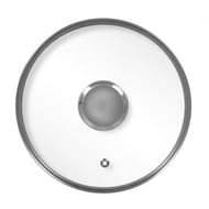 Durandal couvercle en verre cerclé inox légende 20 cm