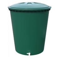 Graf  récupérateur d'eau cylindrique 310 litres coloris vert complet couvercle et robin