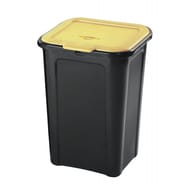 Poubelle de tri selectif 45l cv jaune