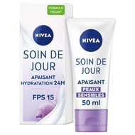 Nivea visage soin de jour apaisant hydratation 24h 50ml