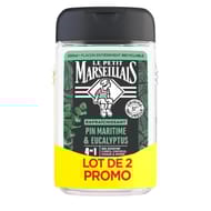 Le petit marseillais gel douche pin eucalyptus 2x250ml