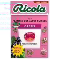 Ricola boite cassis sans sucres 50g