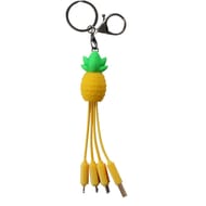 Yello koko câble usb a/micro usb et usb c lightning 0.15 m ananas YKCABLEMLTANANAS