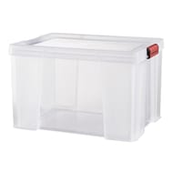 Sundis bac de rangement transparent avec couvercle clip & store 75l