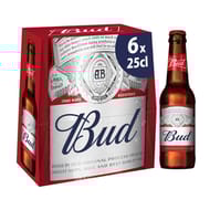 Bud 6x25 cl 5%vol