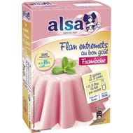 Alsa flan entremets goût framboise 150g