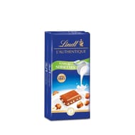 Lindt tablette de chocolat maître chocolation lait noisettes x2 - 200g