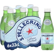 San pellegrino eau minérale naturelle gazeuse 6x33cl
