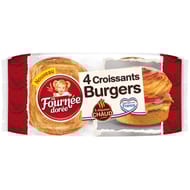 La Fournée Dorée 4 croissants burgers 280g