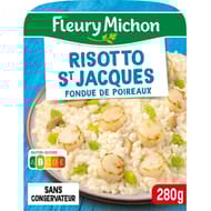 Fleury michon risotto St Jacques poireaux 280g