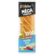 Sodebo sandwich méga baguette thon sauce andalouse 270g
