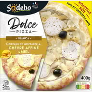 Sodebo dolce pizza bianca chèvre miel 400g