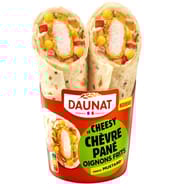 Daunat wrap le cheesy chèvre pané oignons frits sauce mustard 180g