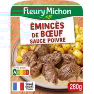 Fleury michon émincé de boeuf sauce au poivre pommes de terre 280g