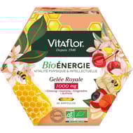 Vitaflor gelée royale bio energie+ 1000mg ampoules x20