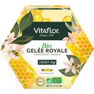 Vitaflor gelée royale bio 1800mg ampoules x20