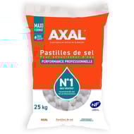 Axal pastilles de sel pour adoucisseur d'eau sac 25 kg