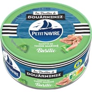 Petit navire emiette de thon marine basilic 180g