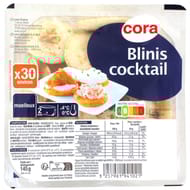 Cora 30 micro blinis cocktail 145g
