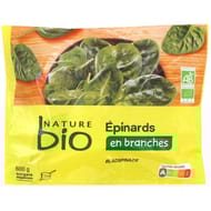 Nature bio épinards branches bio 600g