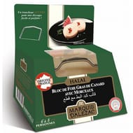 Marquis d'Alézac bloc de foie gras de canard Halal avec morceaux + lyre 290g