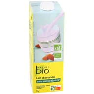 Nature bio boisson amande légère sans sucres ajoutés 1l