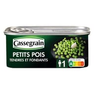 Cassegrain petits pois tendres et fondants 1/4 140g
