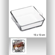 Mini plat carré en verre