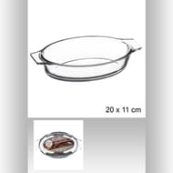 Mini plat oval en verre