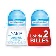 Narta femme déodorant bille magnesium protect invisible lot de 2x50ml