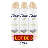Dove déodorant spray pierre d'alun lot 6x200ml