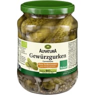 Alnatura cornichons sans sucres ajoutés bio 670g
