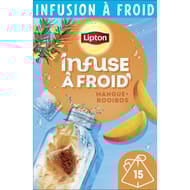 Lipton infusion à froid mangue rooibos x15 33g