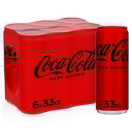 Coca-cola zero boite 6x33cl sleek