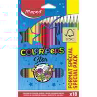 Maped crayons star fsc format spécial x18 boîte