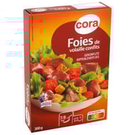 Cora foies de volaille confits dans la graisse de canard 300g